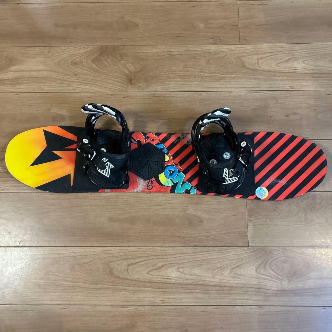 BURTONキッズスノーボード90センチサイズ ビンディング付き