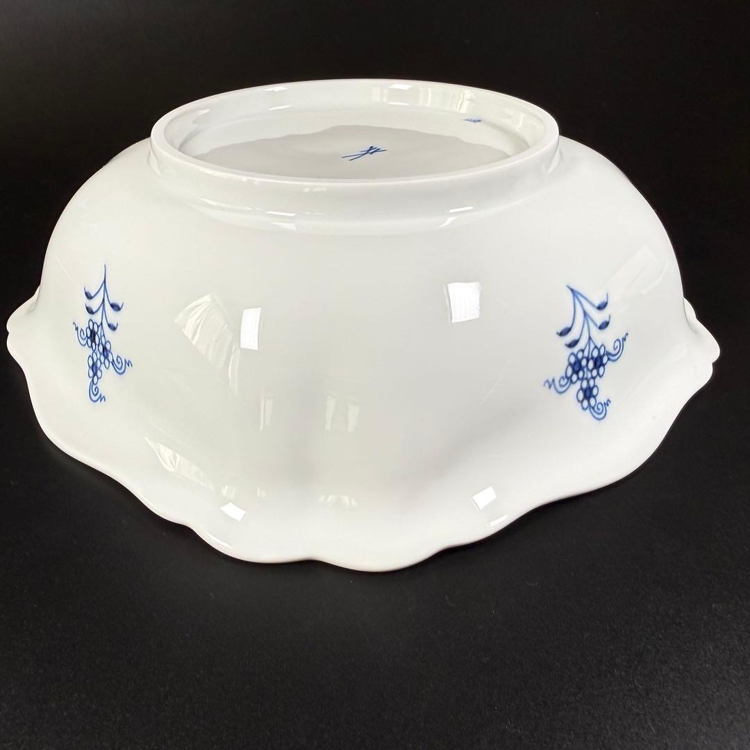 新品 マイセン ブルーオニオン スクエアボウル深皿(23cm)1枚、1級品