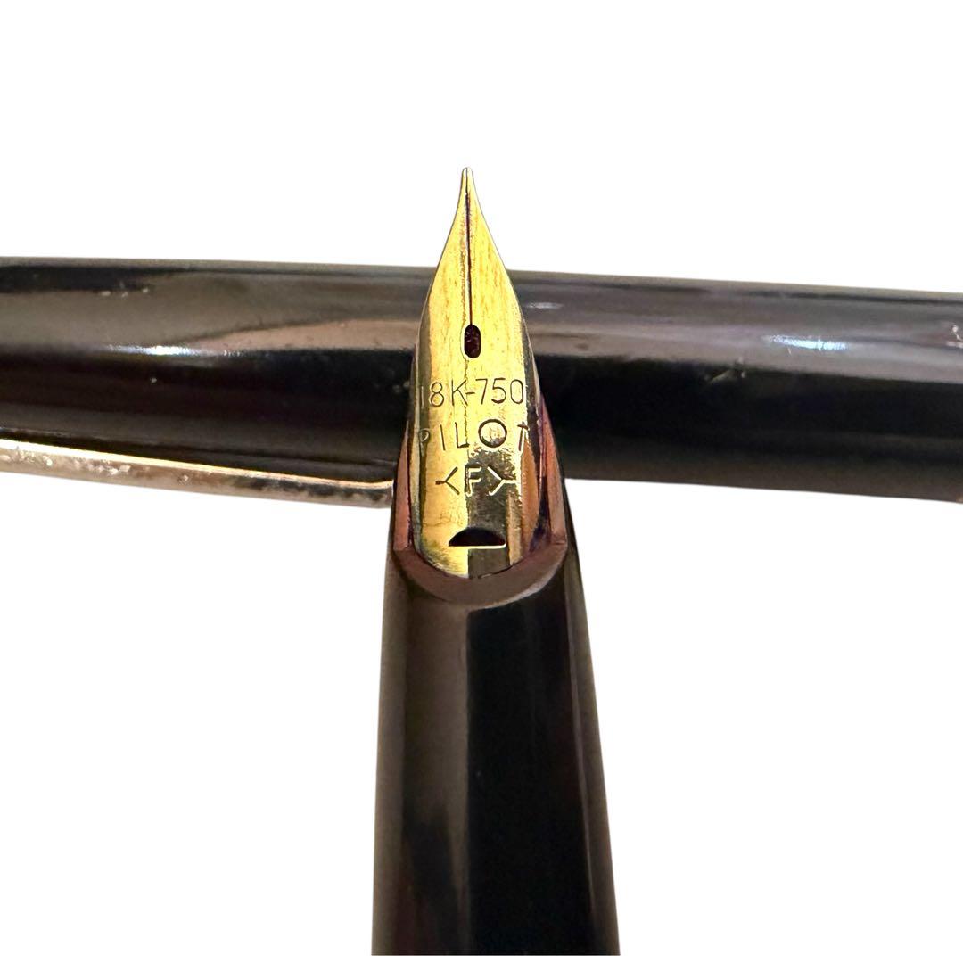 パイロット 万年筆 18K 14K ゴールド 黒赤