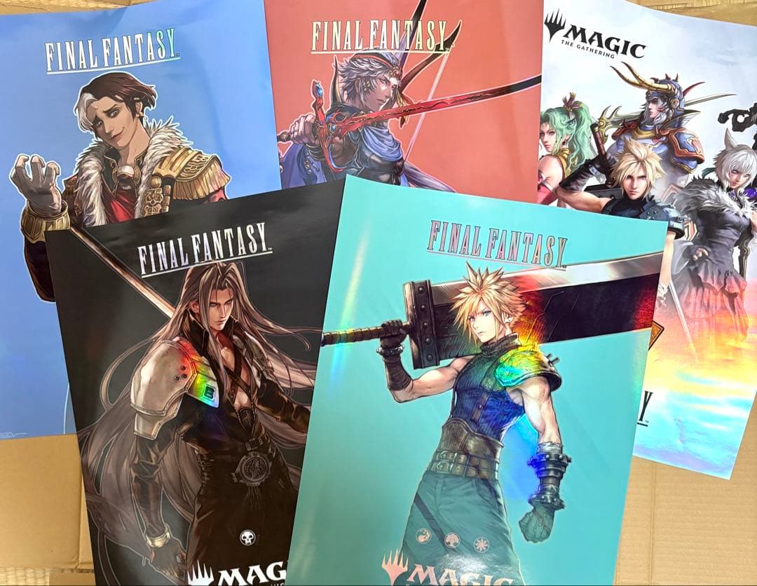 d*3様 MTG ファイナルファンタジーポスター5枚セット 非売品 おまけ付き