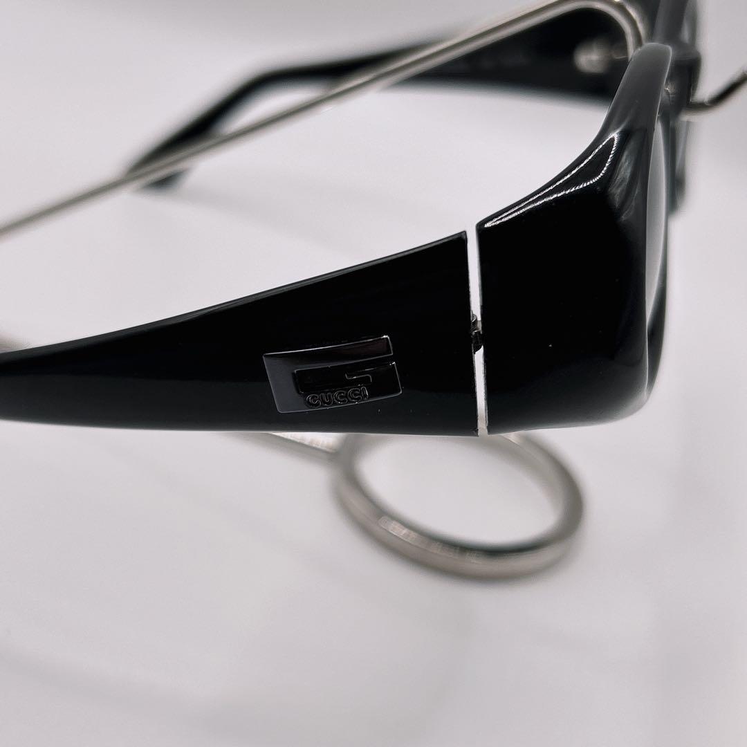 希少✨グッチ サングラス サイドロゴ Gロゴ ブラック ゴールド