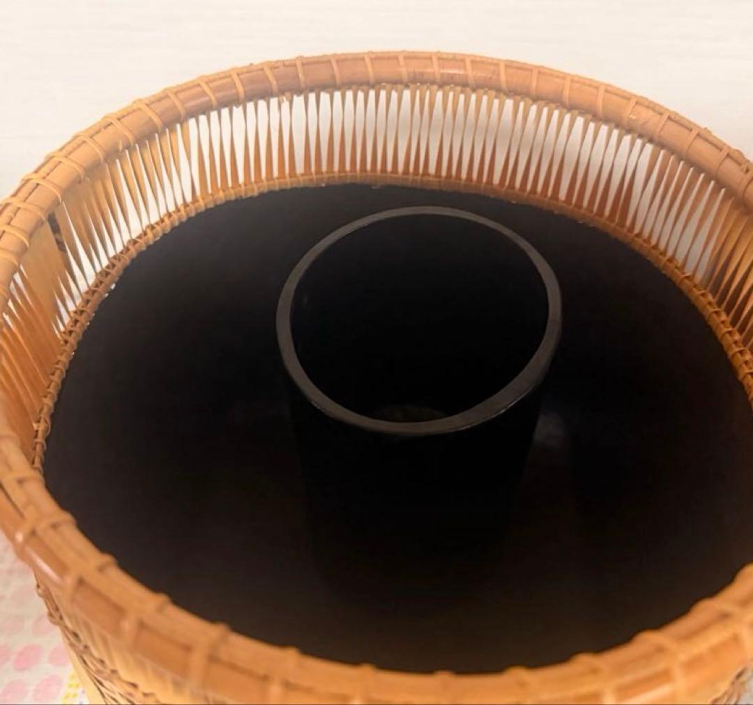 【未使用品】茶道具 炭道具　竹秀斎　淡々斎好写　清風篭 清風籠　炭斗 花入