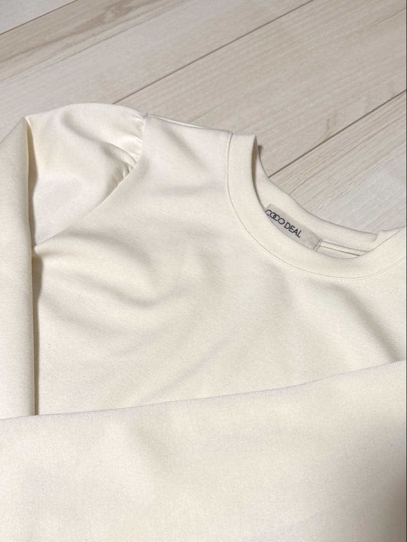 ♡完売商品♡ COCO DEAL アシメペプラムブラウス　アイボリー