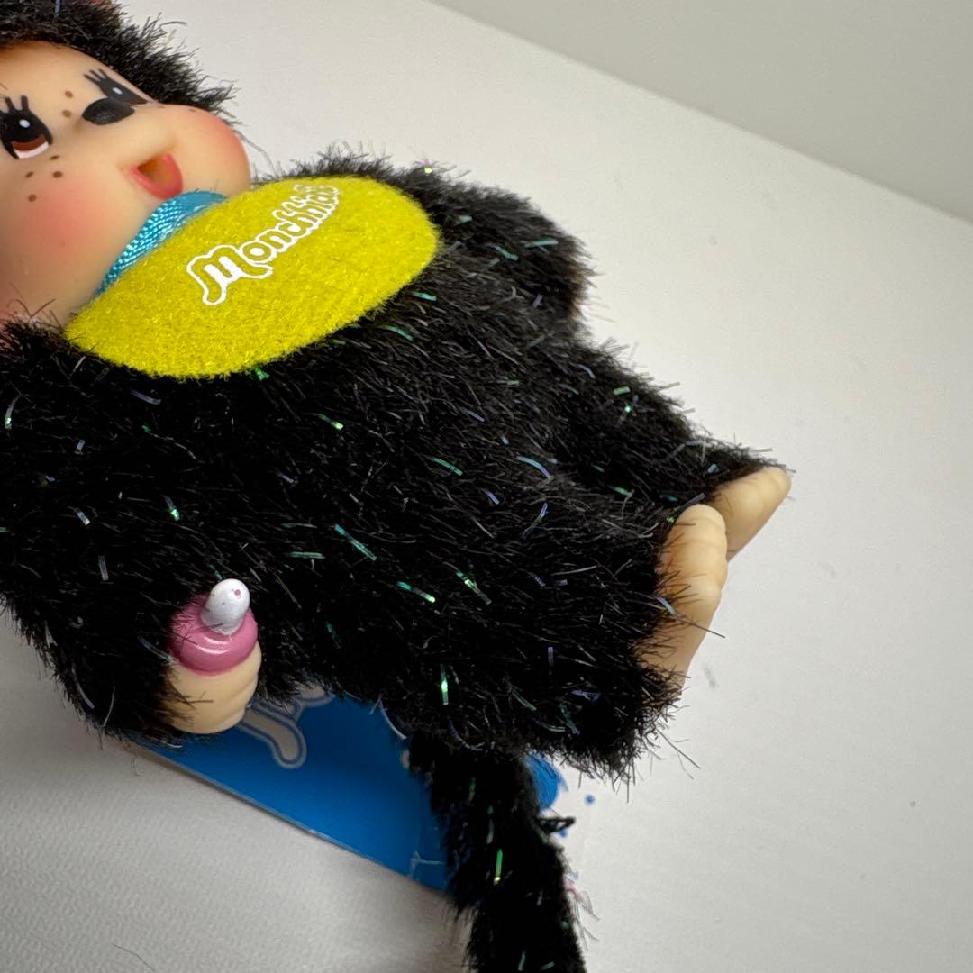 新品 非売品 モンチッチ ブラック ラメ キーホルダー 2280