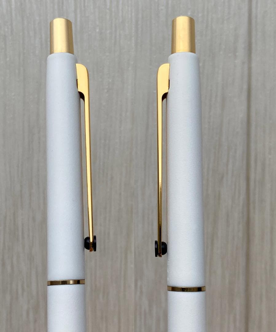 超美品 モンブラン スリムライン ノック式 ボールペン マットホワイト ドイツ製