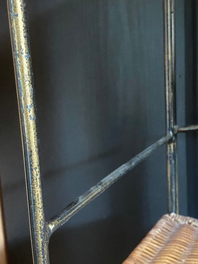 希少♦️高級 ラタン＆アイアン 大型 飾り棚 シェルフ♦️店舗♦️ディスプレイ♦️折畳可