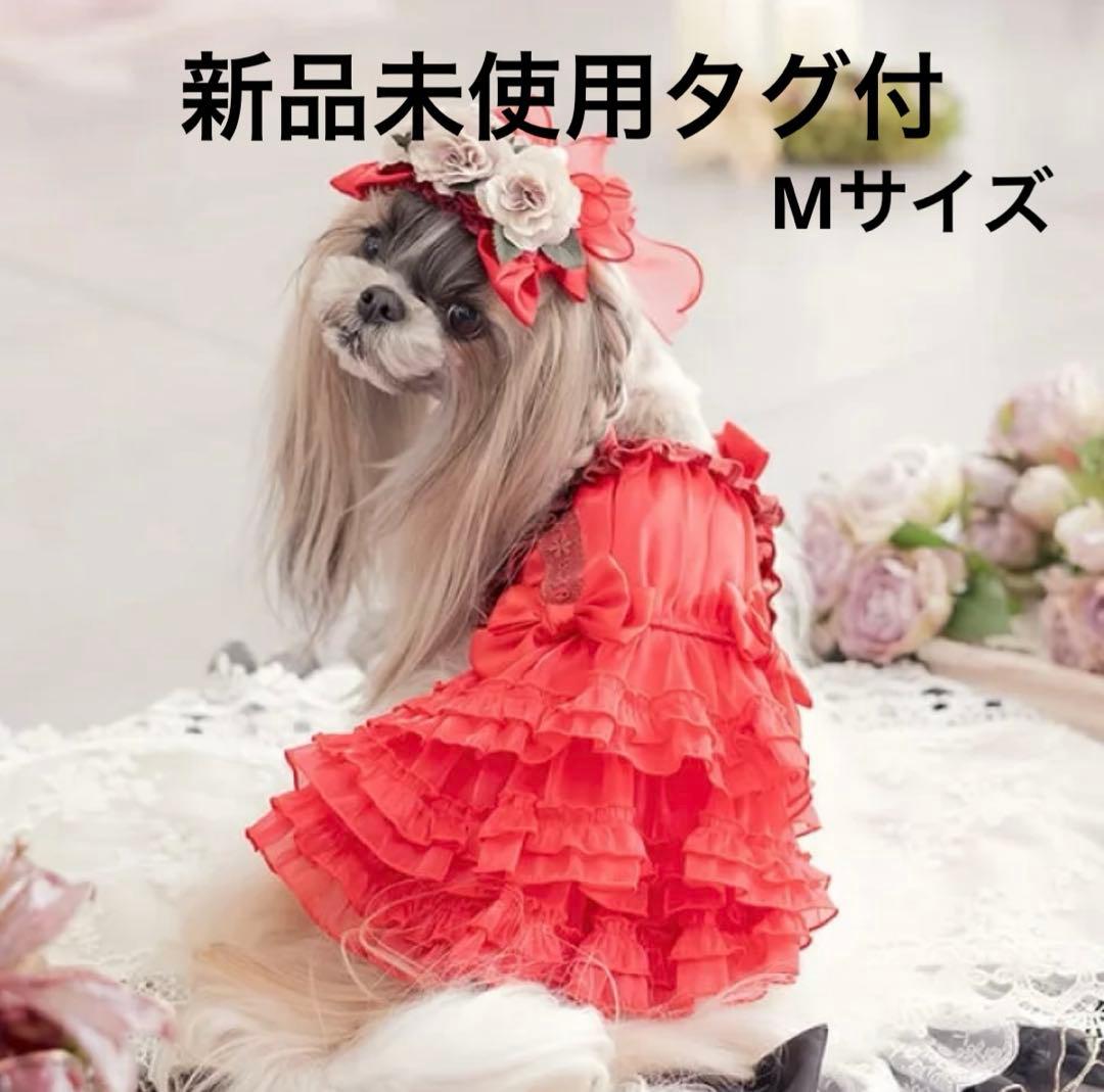 【新品タグ付】きゃんナナ☆サテンドレスアップワンピース☆Mサイズ