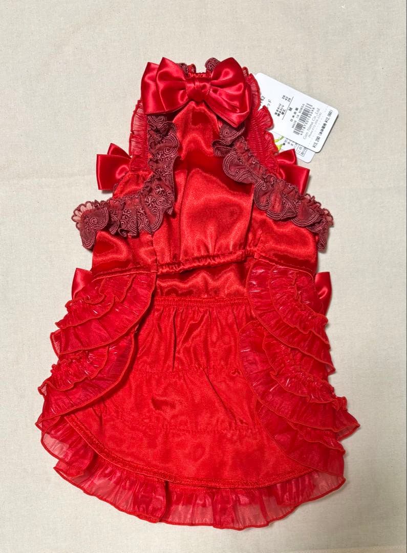 【新品タグ付】きゃんナナ☆サテンドレスアップワンピース☆Mサイズ