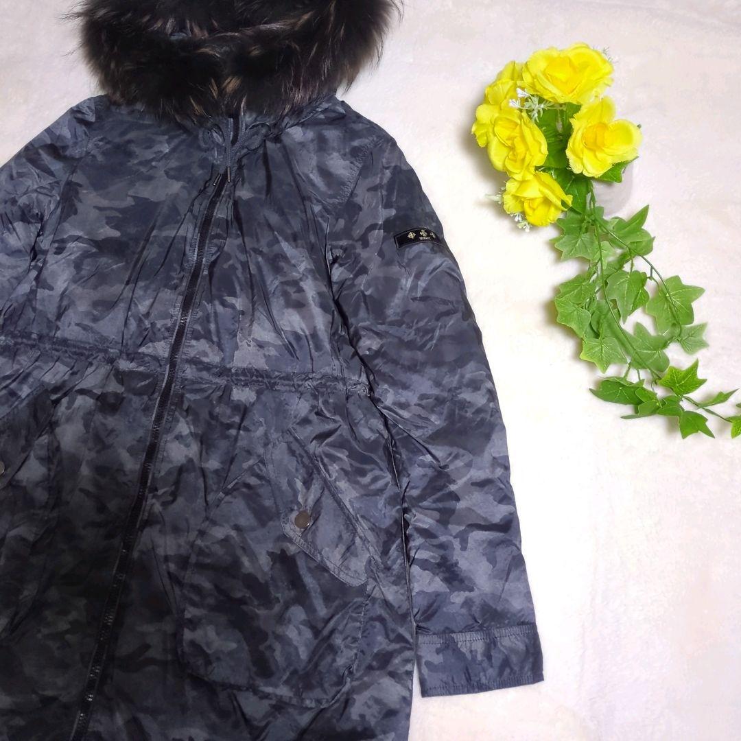 【美品】 タトラス ダウンモッズコート 迷彩 カモフラ キルティング 3