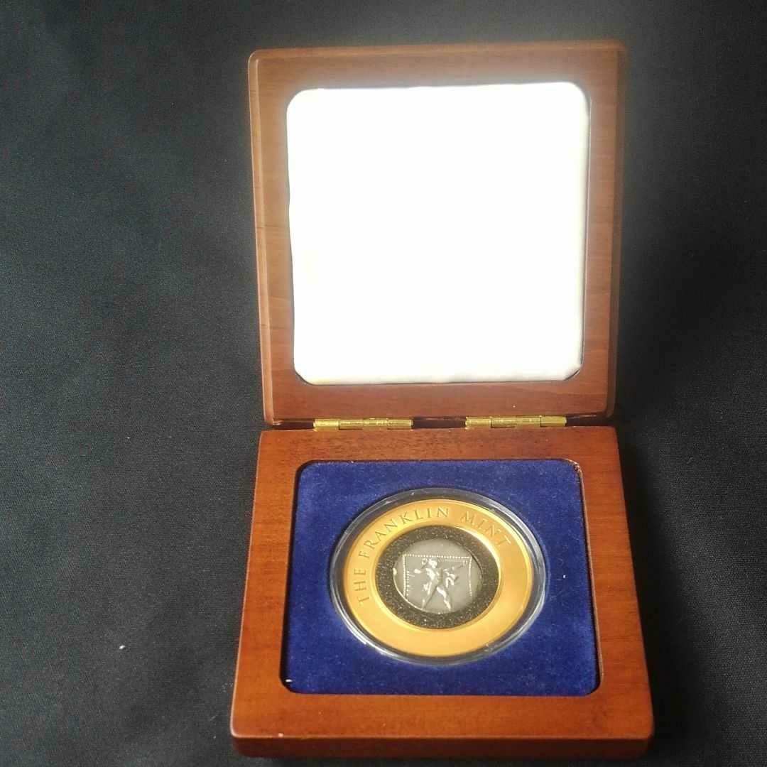 本物保証　初めてのオリンピック銀貨　フランクリンミント　　骨董
