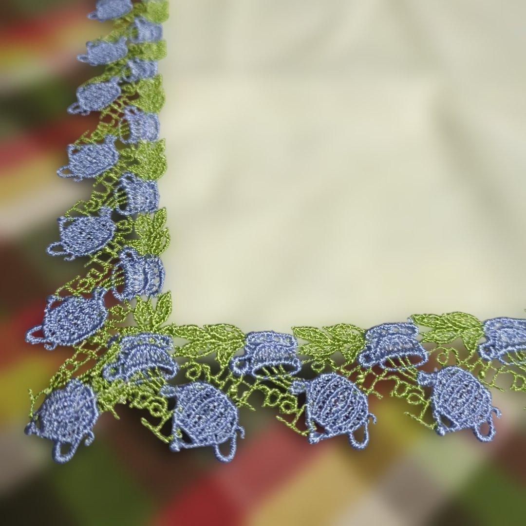 連休割　近沢レース　タオルハンカチ　ティータイム　カモミール　桜餅