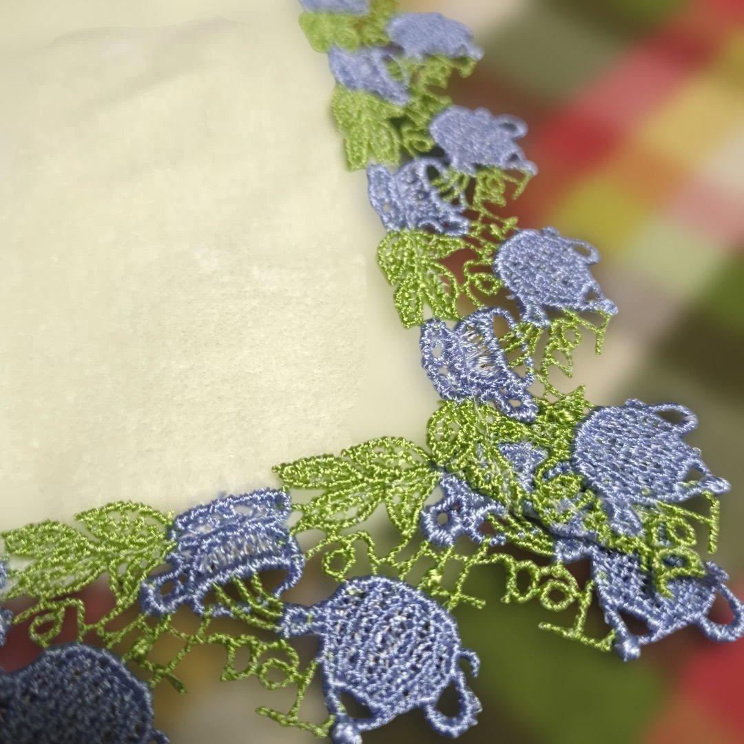 連休割　近沢レース　タオルハンカチ　ティータイム　カモミール　桜餅