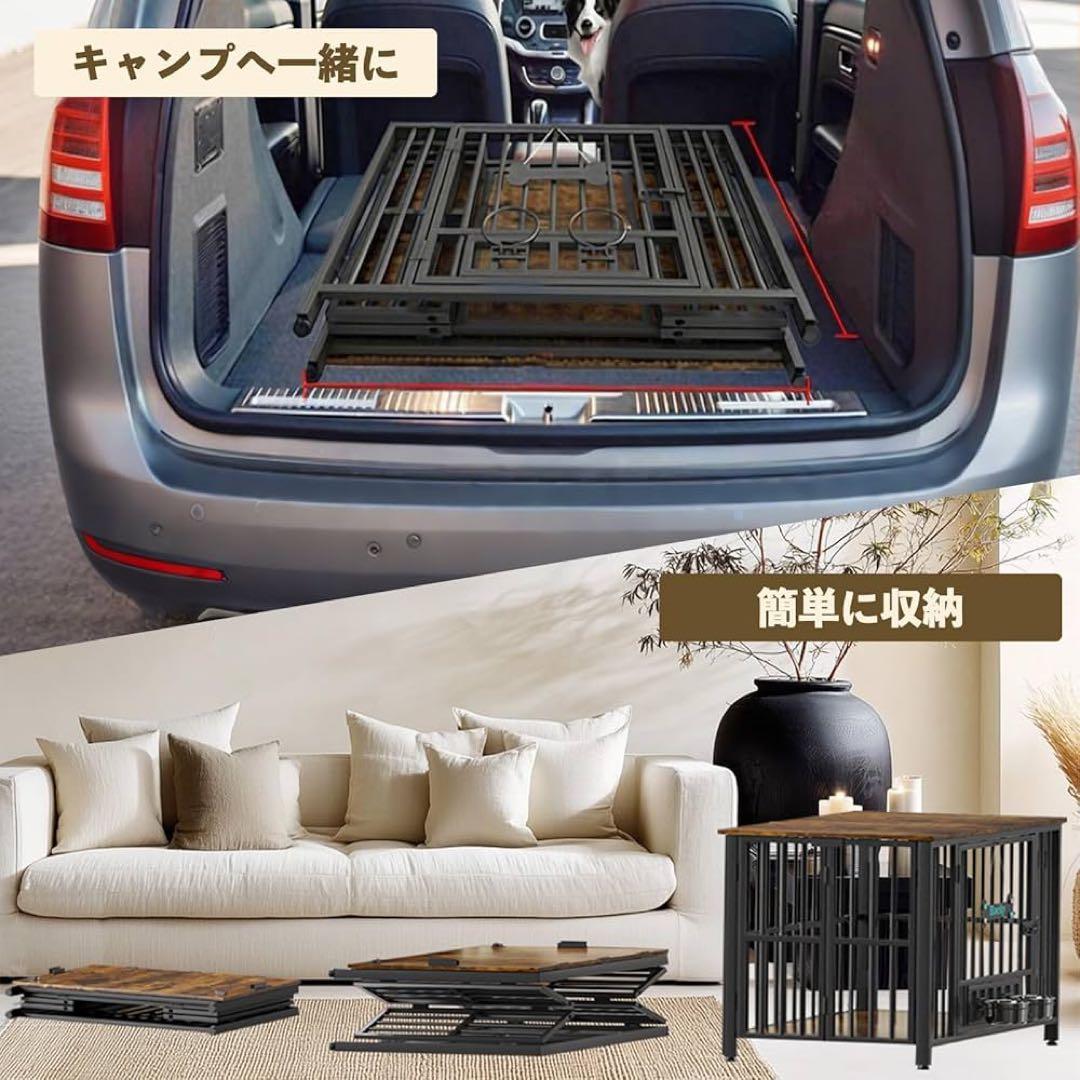 【限定1】犬 ケージ 折りたたみ 屋根付き ペットサークル 持ち運び 犬ケージ