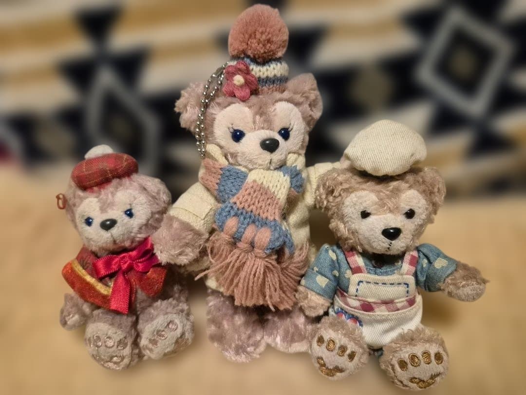 ダッフィ－とシェリーメイのストラップ