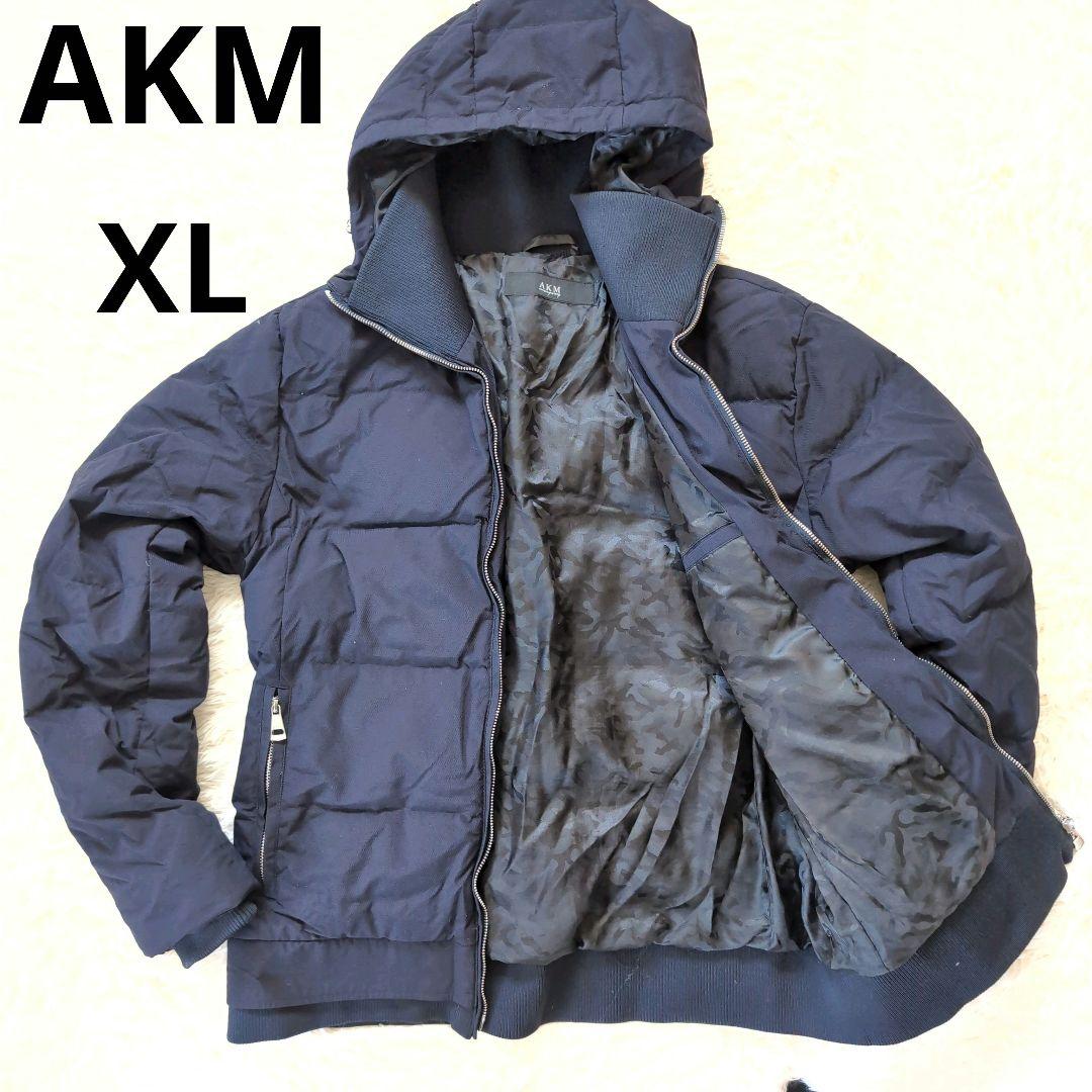 AKM contemporary ダウンジャケット ネイビー XL