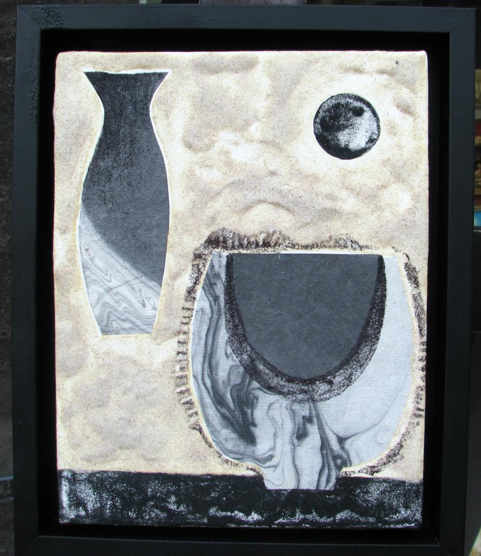 ネクストブレイク,李丹（Li Dan）「待つ器」0号日本画,中央ギャラリー個展作