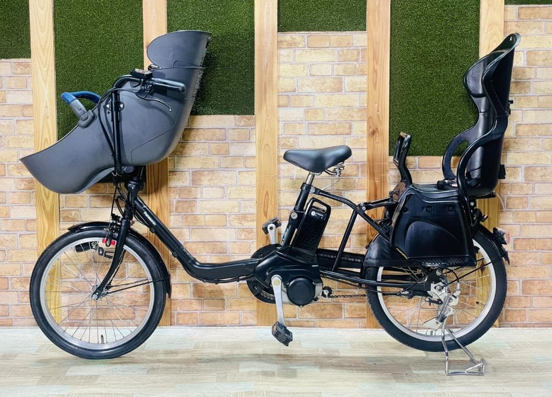 マットブラック 2018 パナソニック 子供乗せ電動アシスト自転車 H3332