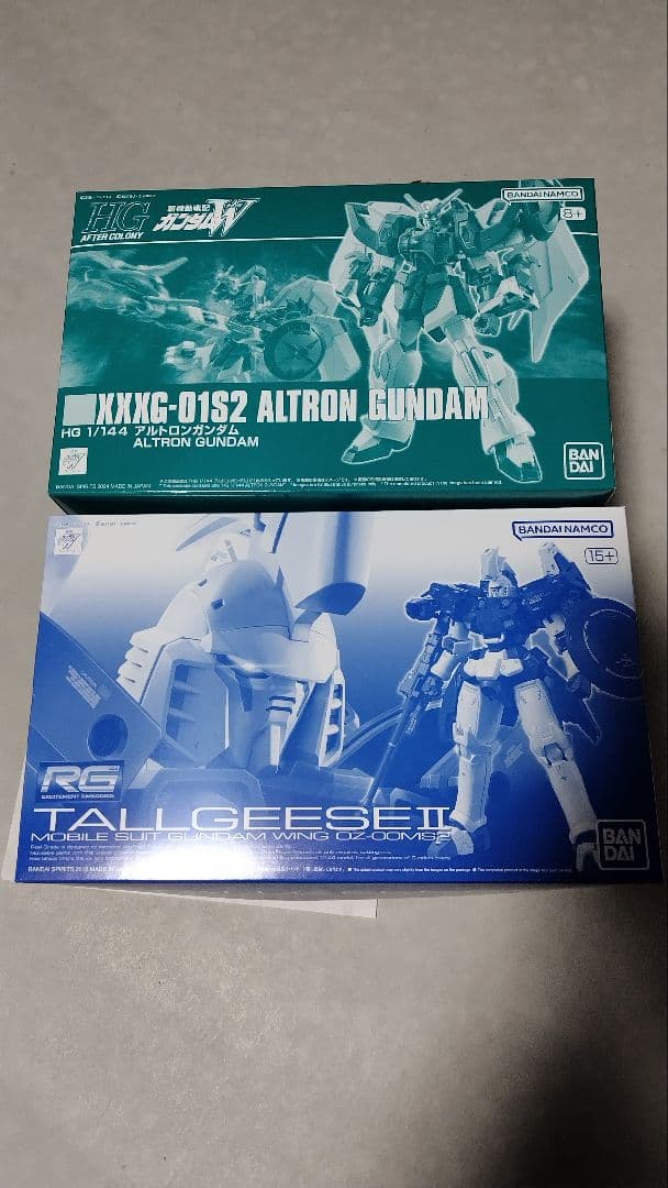 RG トールギスII HG アルトロンガンダム 未組立 プレミアムバンダイ
