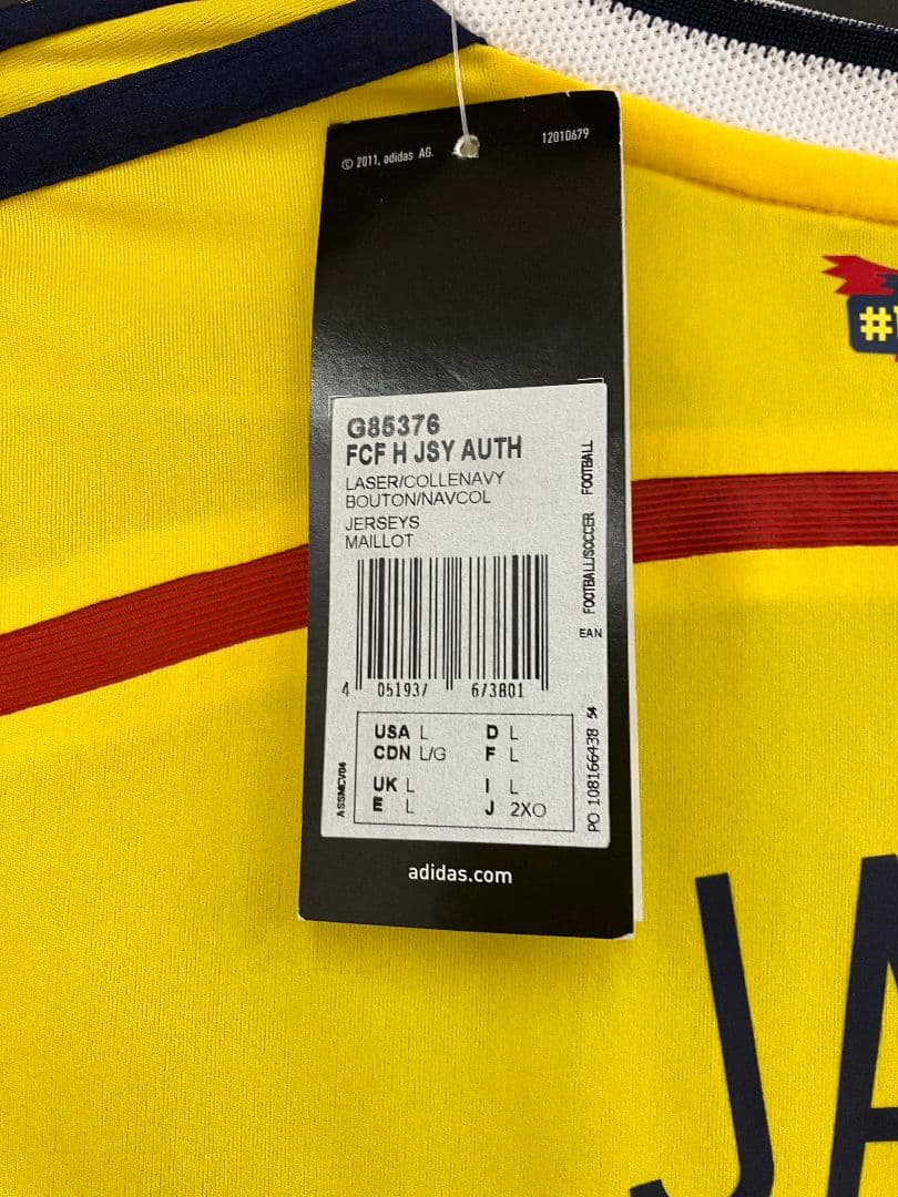 14-15 コロンビア　ハメス・ロドリゲス　オフィシャルオーセンユニフォーム