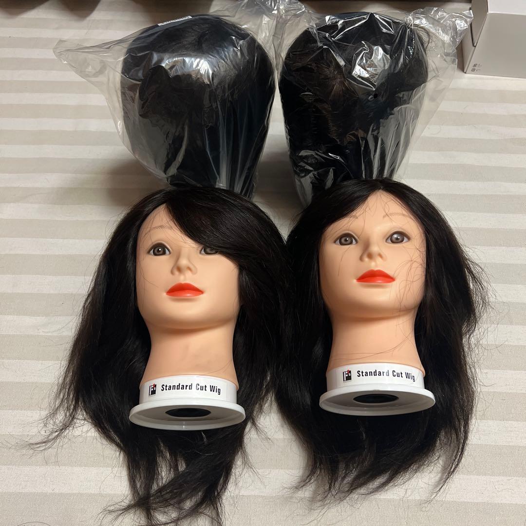 美容師練習用 ウィッグ4個セット