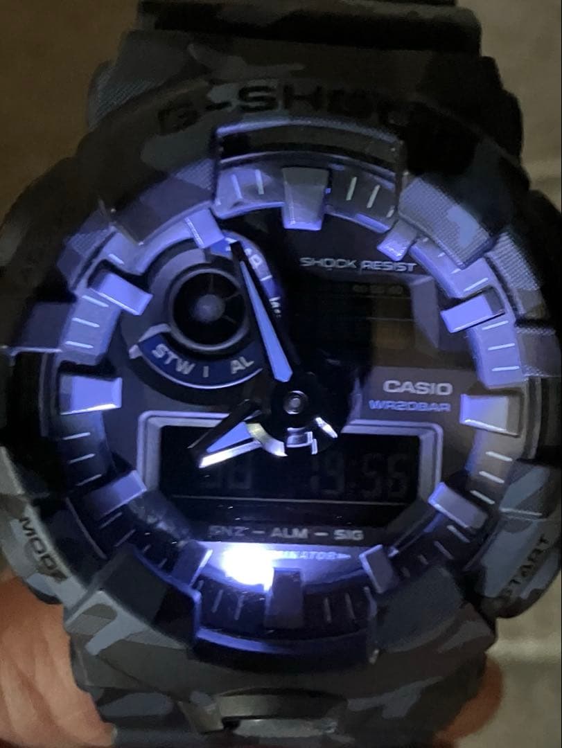 G-SHOCK GA-700CM-2AJF ブルー　カモフラージュ