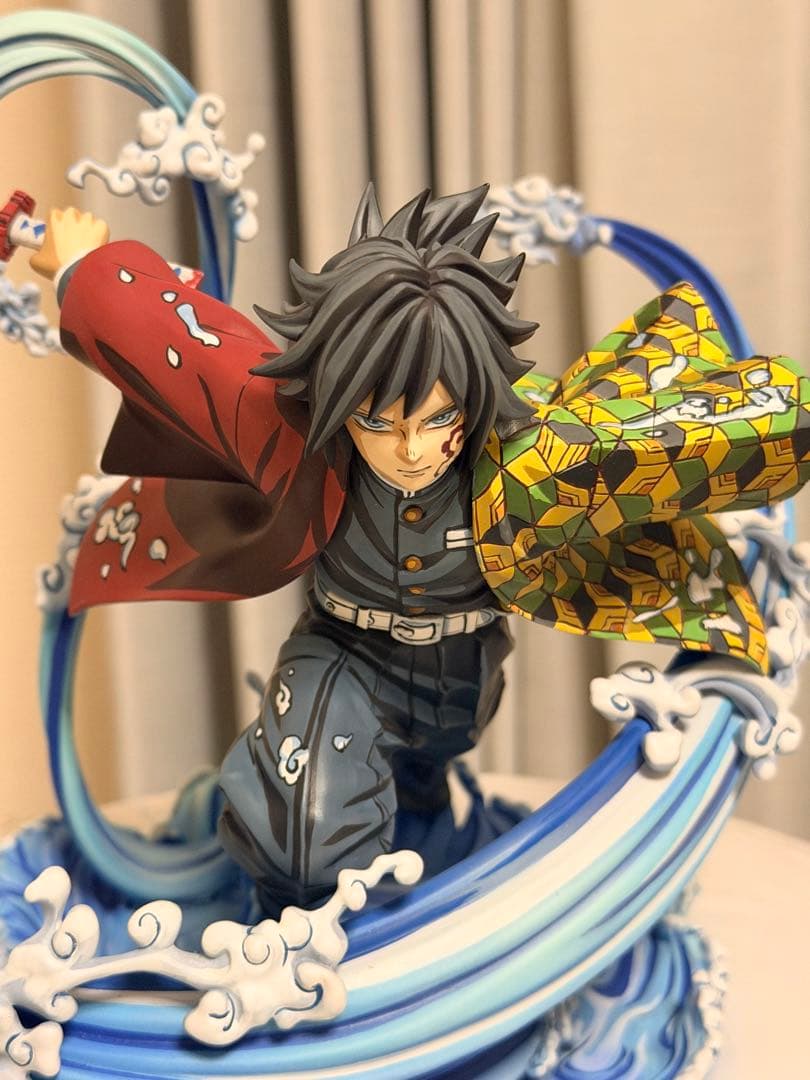 鬼滅の刃 アニプレックス1/8スケールフィギュア　富岡義勇　リペイント＋映画特典