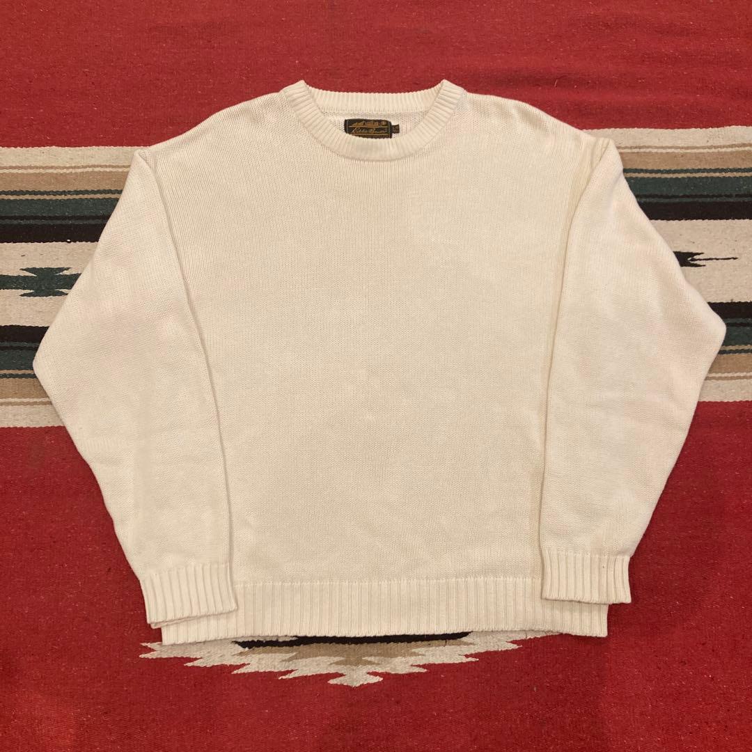 eddie bauer エディバウアー　80s コットンニット　Lサイズ 美品