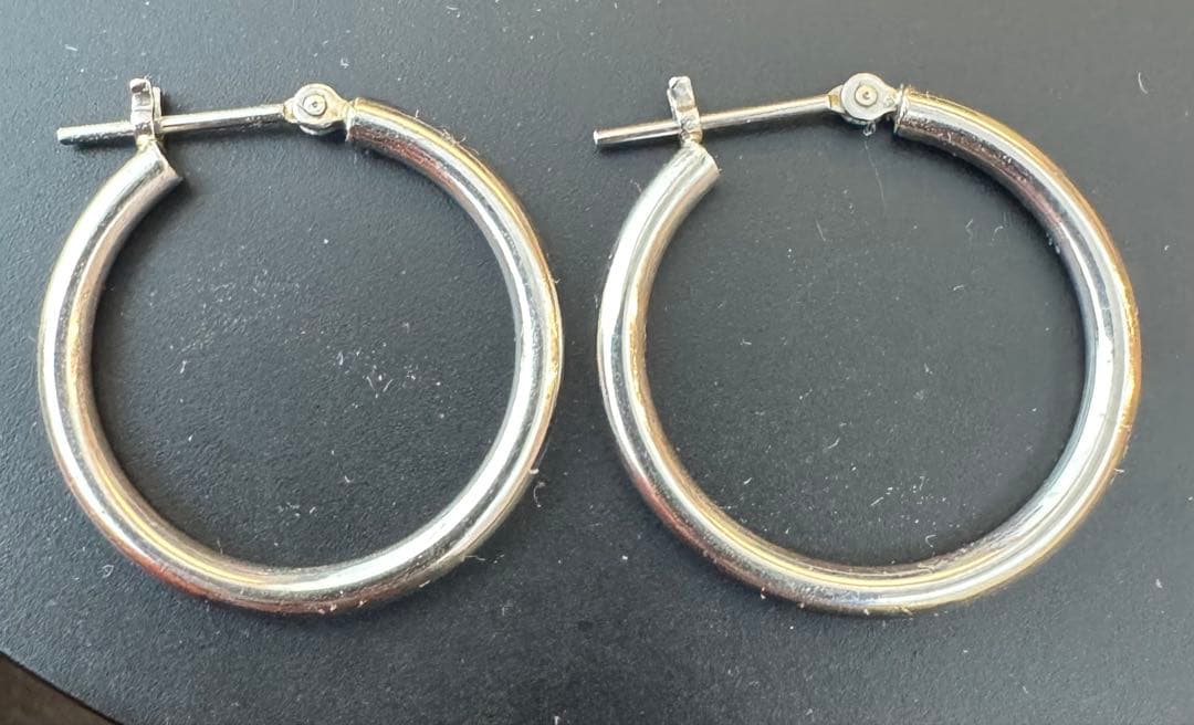 シルバー フープピアス 両耳