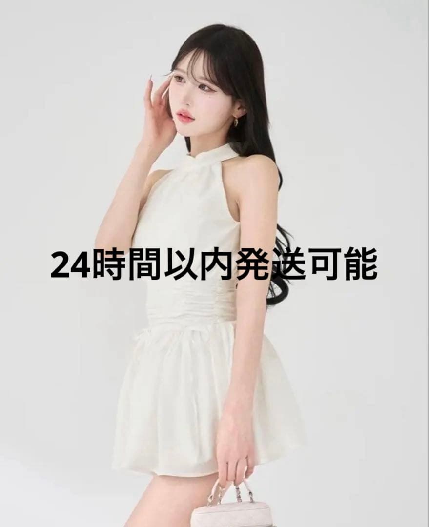 ダーリッチ アメスリギャザーフレアミニワンピース 新品未開封タグ付き