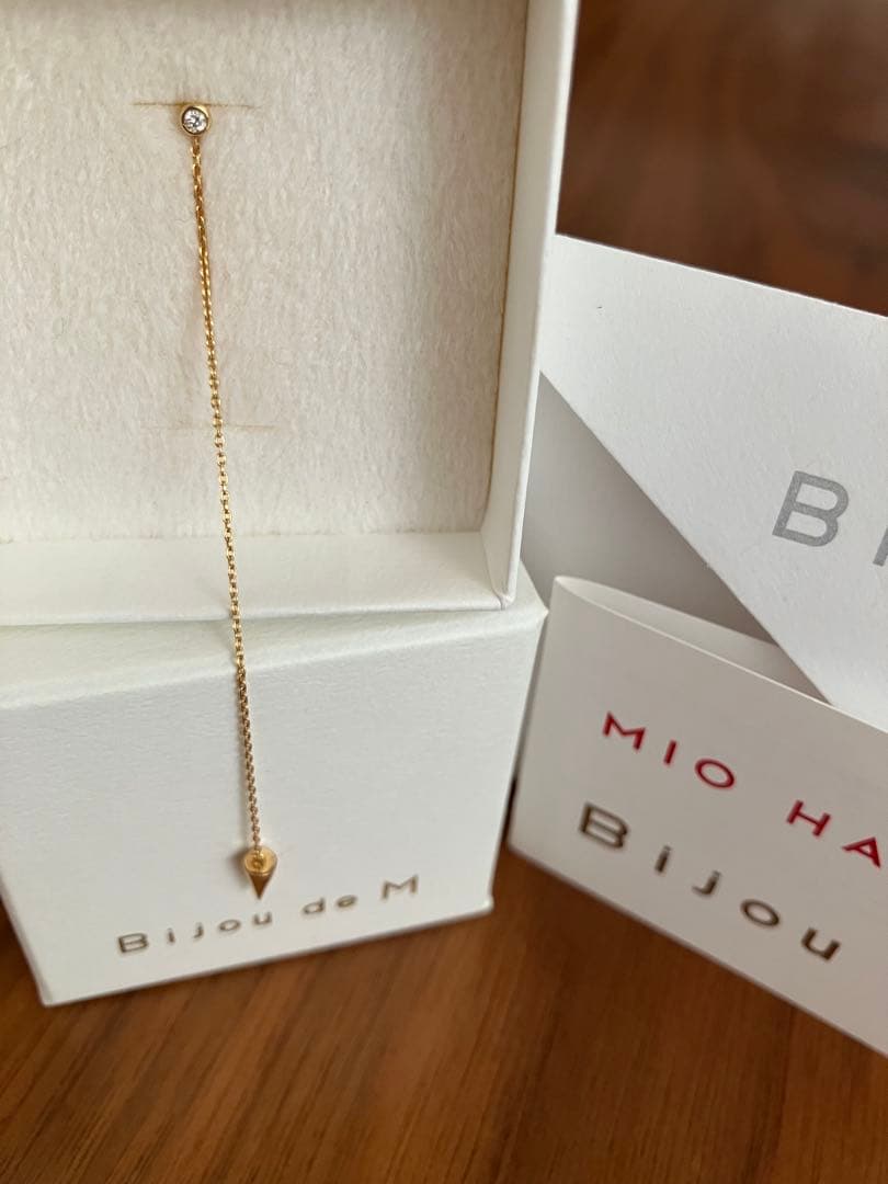 Bijou de M スタッズチェーンピアス 7cm