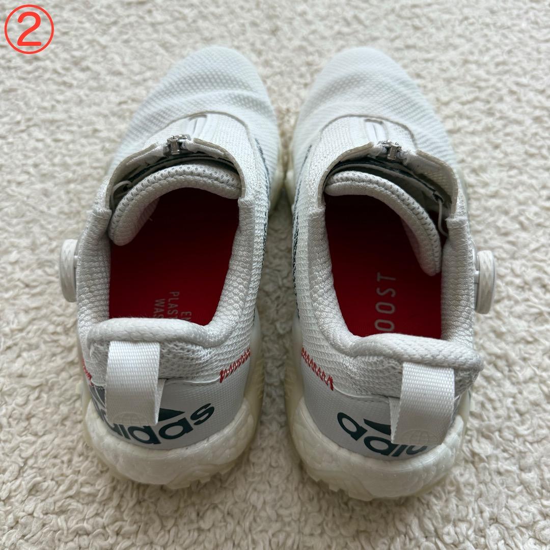 【中古】24cm 3足 ウィメンズ ゴルフシューズ アディダス コードカオス22