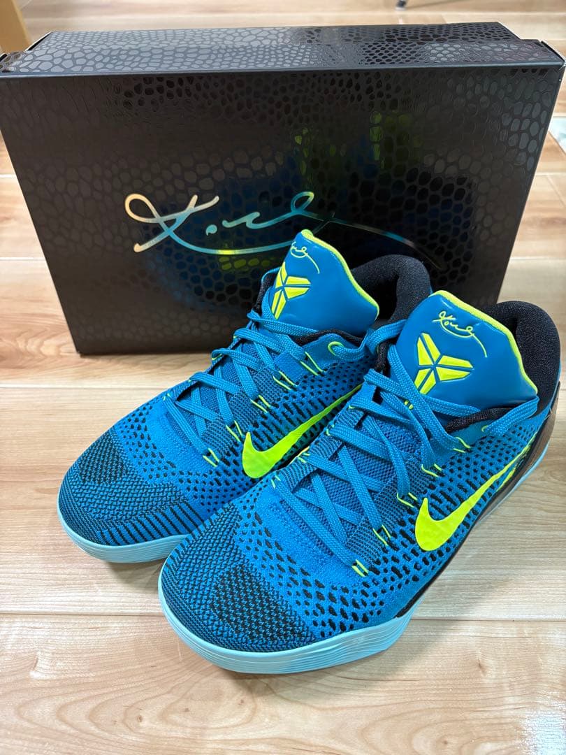 コービー9 エリートLOWプロトロ　Neo Turquoise and Volt