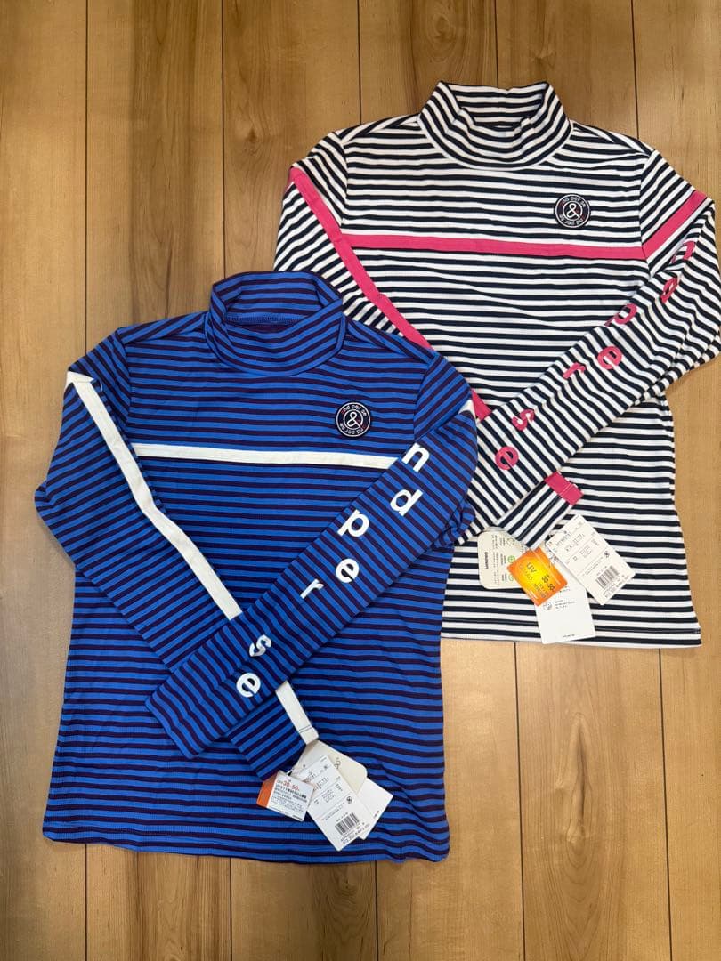 and per se 長袖モックネック 2枚セット