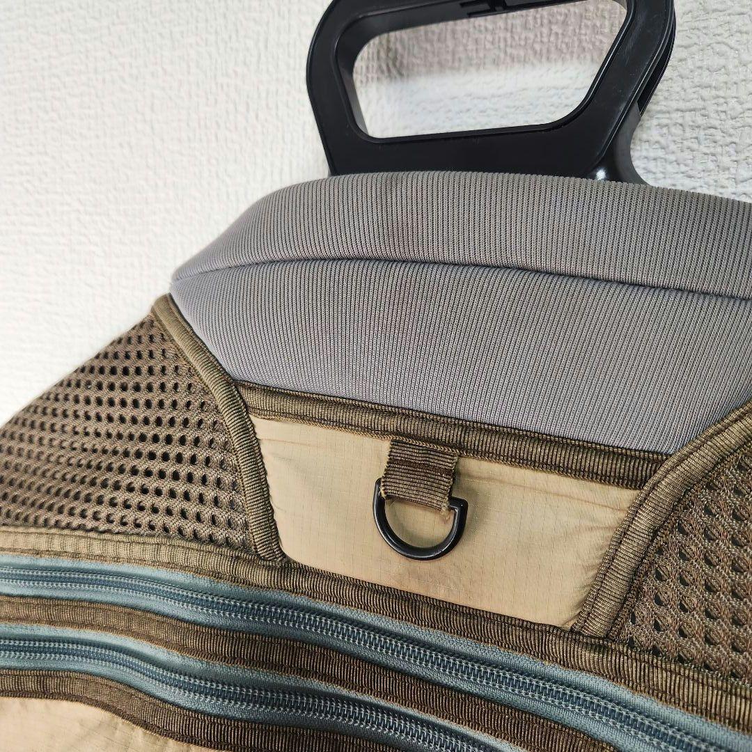 Patagonia メッシュフィッシングベスト ベージュ ブラウン　バーチカル