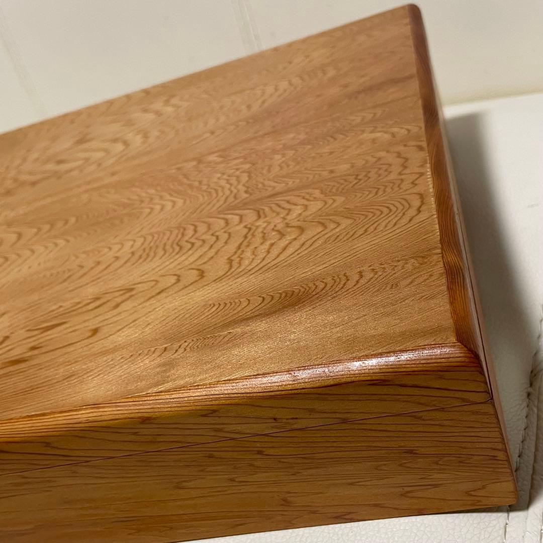 屋久杉工芸 書道具 硯箱 文箱 筆箱 木箱 千年の齢 二段