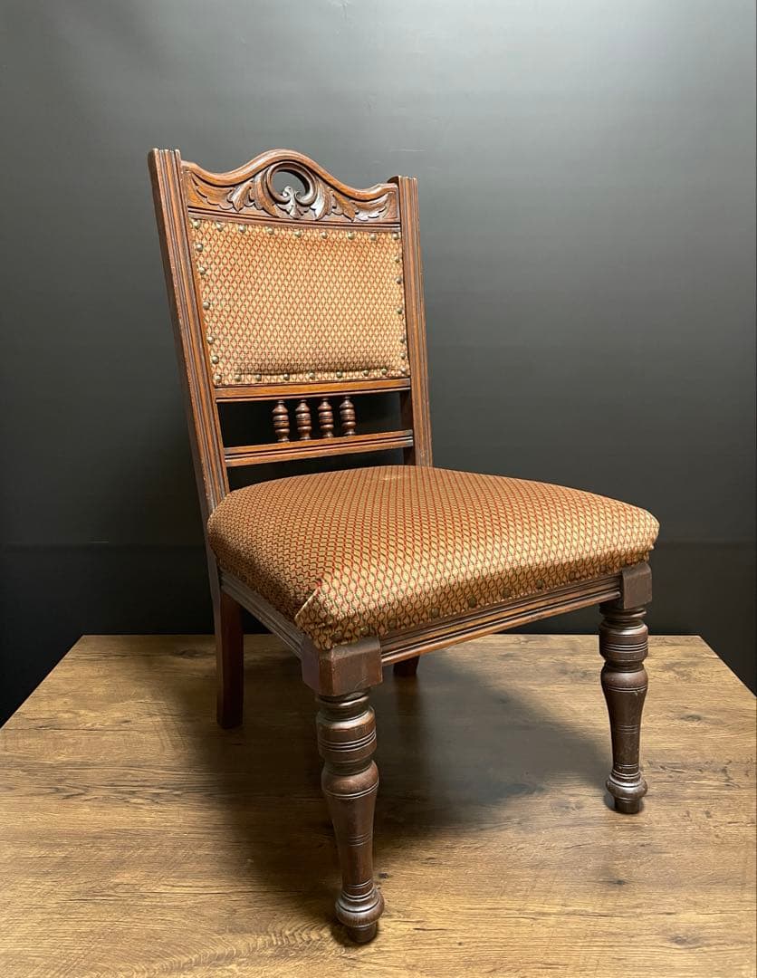 1920年代　英国アンティークチェア　オークチェア