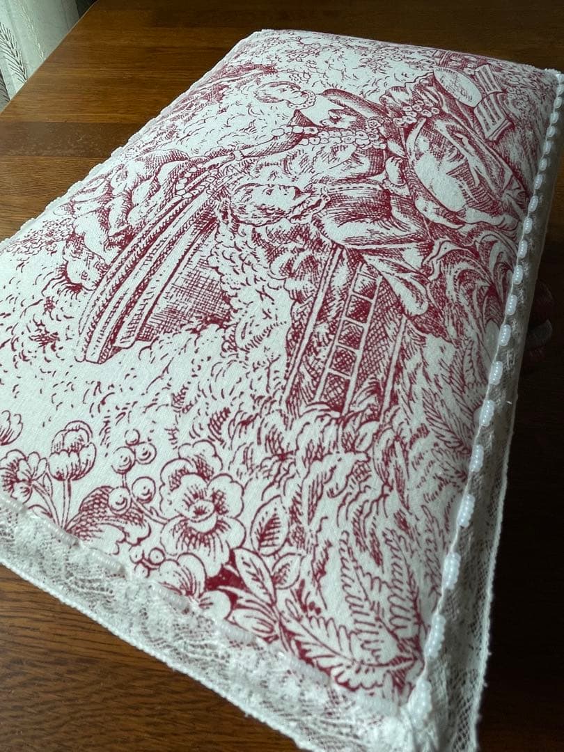 カルトナージュボックス　レアなアンティーク生地