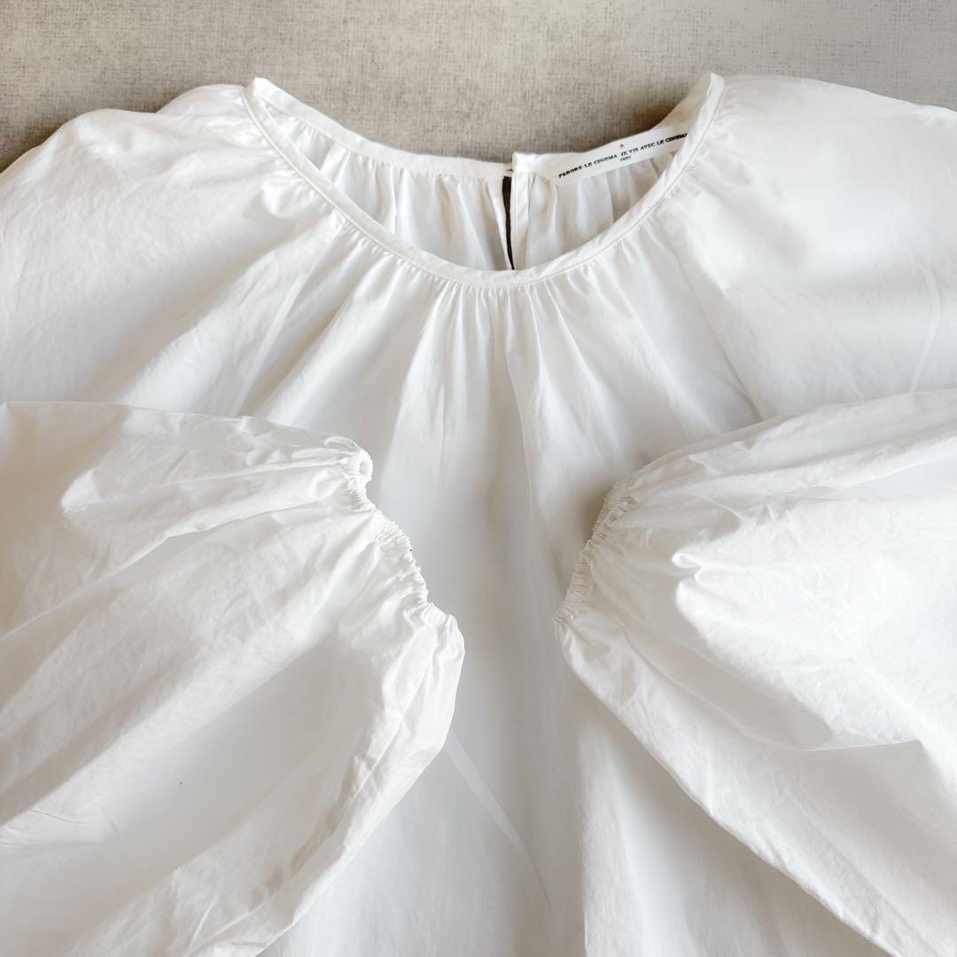 美品▲Deuxieme Classe///ラグランスリーブブラウス▲ホワイト