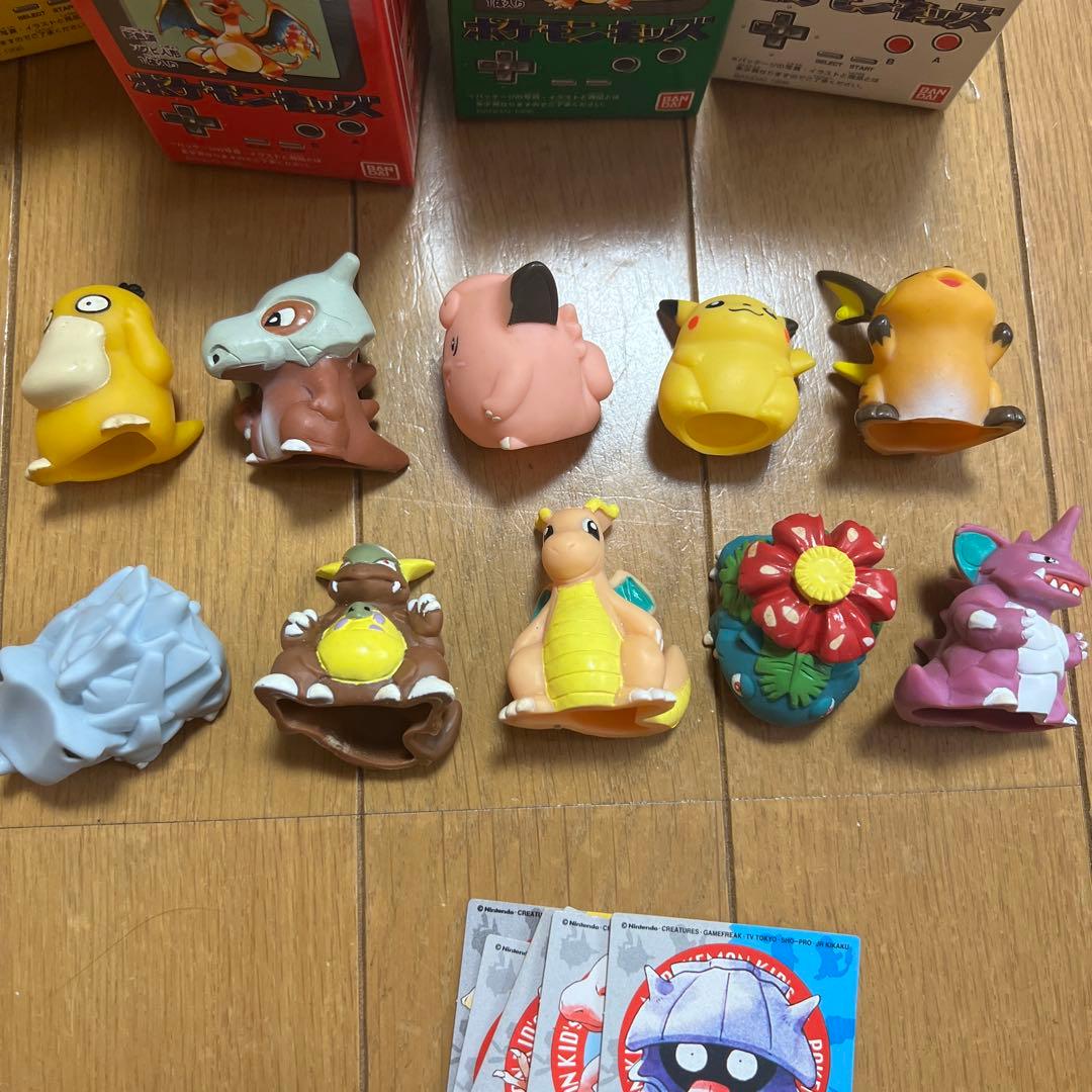 ポケモンキッズ 初版 1996年 食玩 指人形 完品 箱あり カード付き