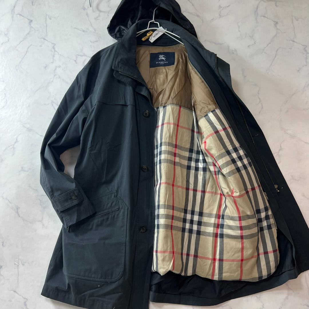 バーバリー XLダウンライナーコート ロング フード 3way B1326