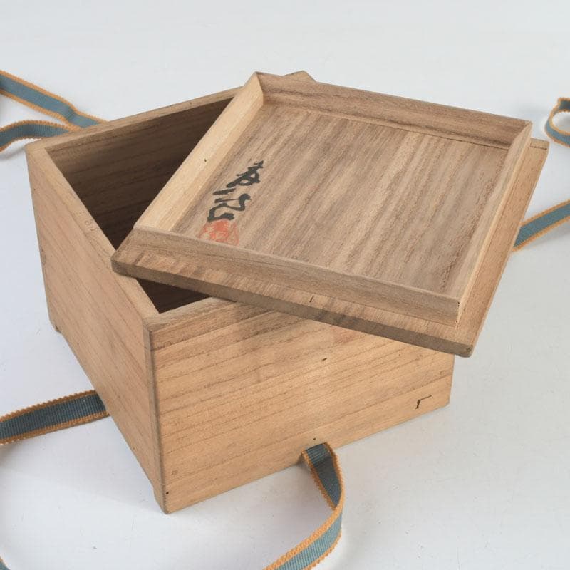 茶道具　志野焼　加藤麦岱作　茶碗　共布共箱　V　9427