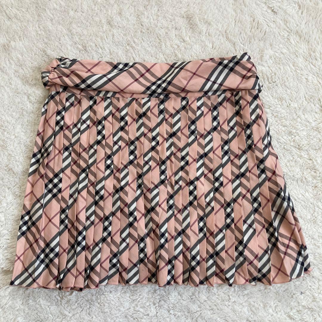希少美品✨バーバリーブルーレーベル　キャミソール　ミニスカート　セットアップ
