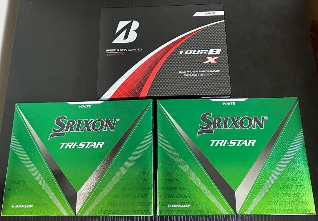 ゴルフボール[新品]3箱セットSrixon TRI-STAR&TourB X