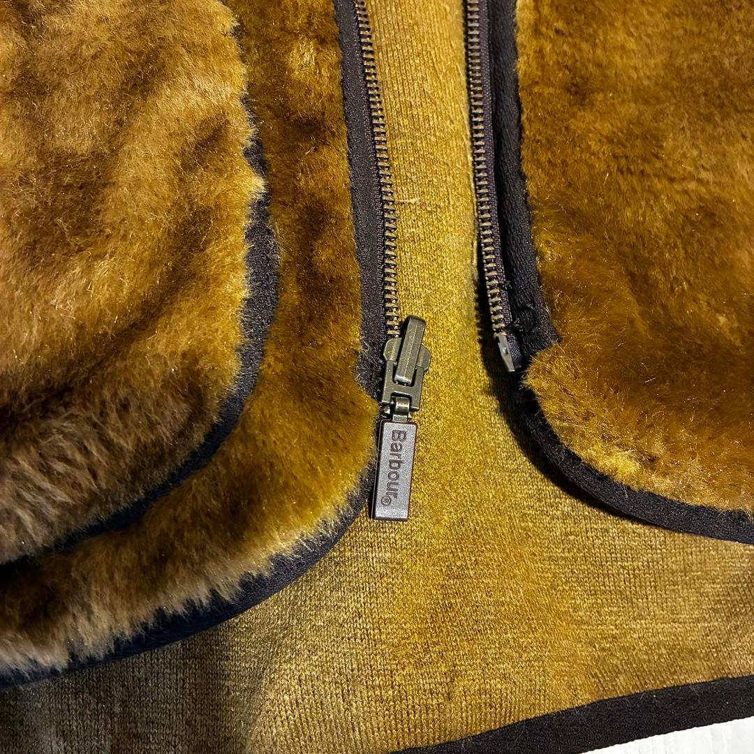 Barbour ブラウン フリース ベスト