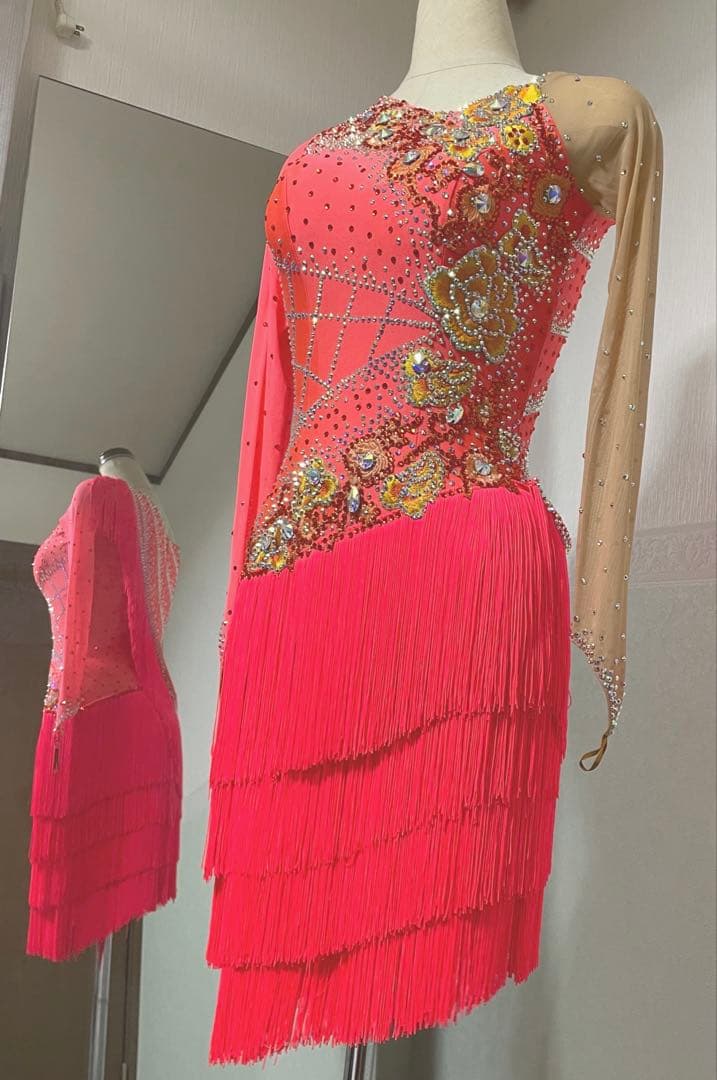 社交ダンスドレス フリンジ　ラテンドレス　新品