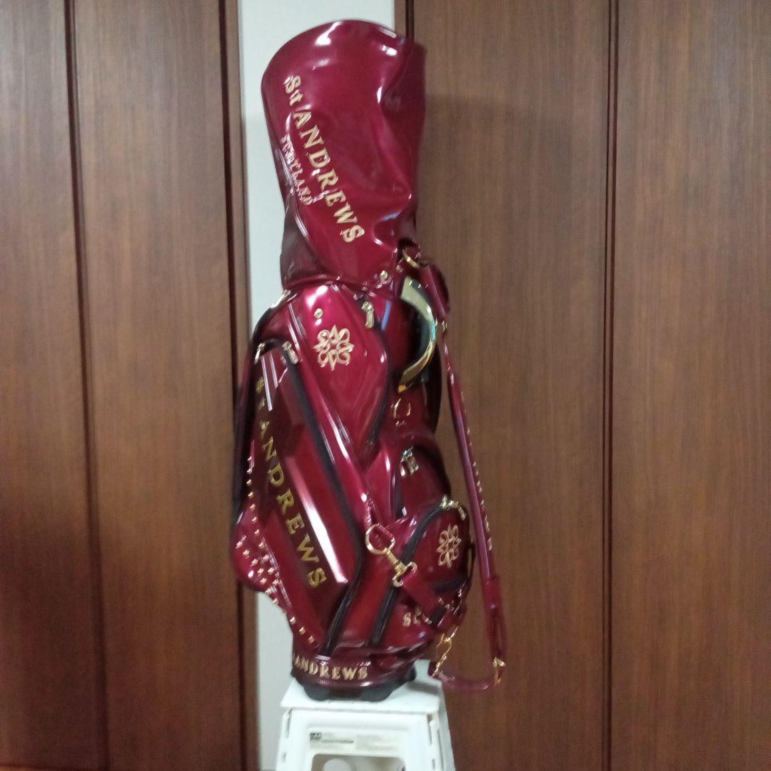 ＳＴＡＮＤＲＥＷＳ　セントアンドリュース　キャディバッグ　ワインレッド／赤
