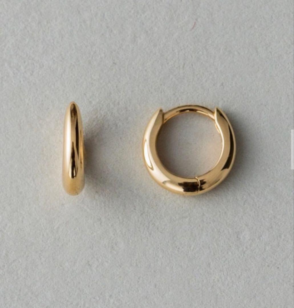 ete K18YG フープ ピアス 【片耳】