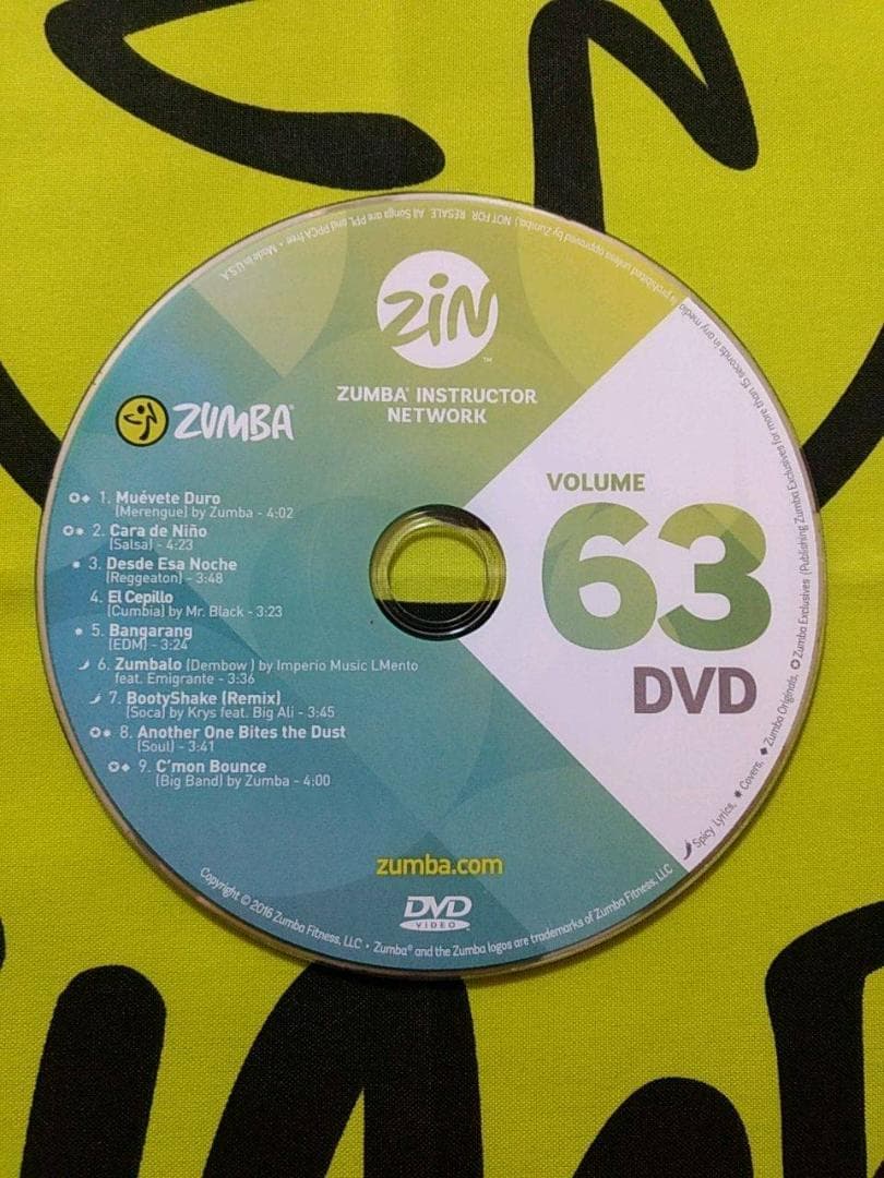 ZUMBA　ズンバ　ZIN61 ～ ZIN70　 CD ＆ DVD 20枚セット