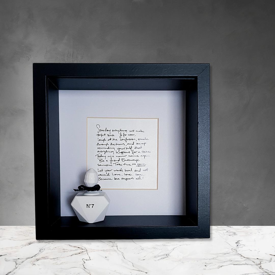 【完売】アロマストーン 香水 モノトーン フレーム ポスター オブジェ