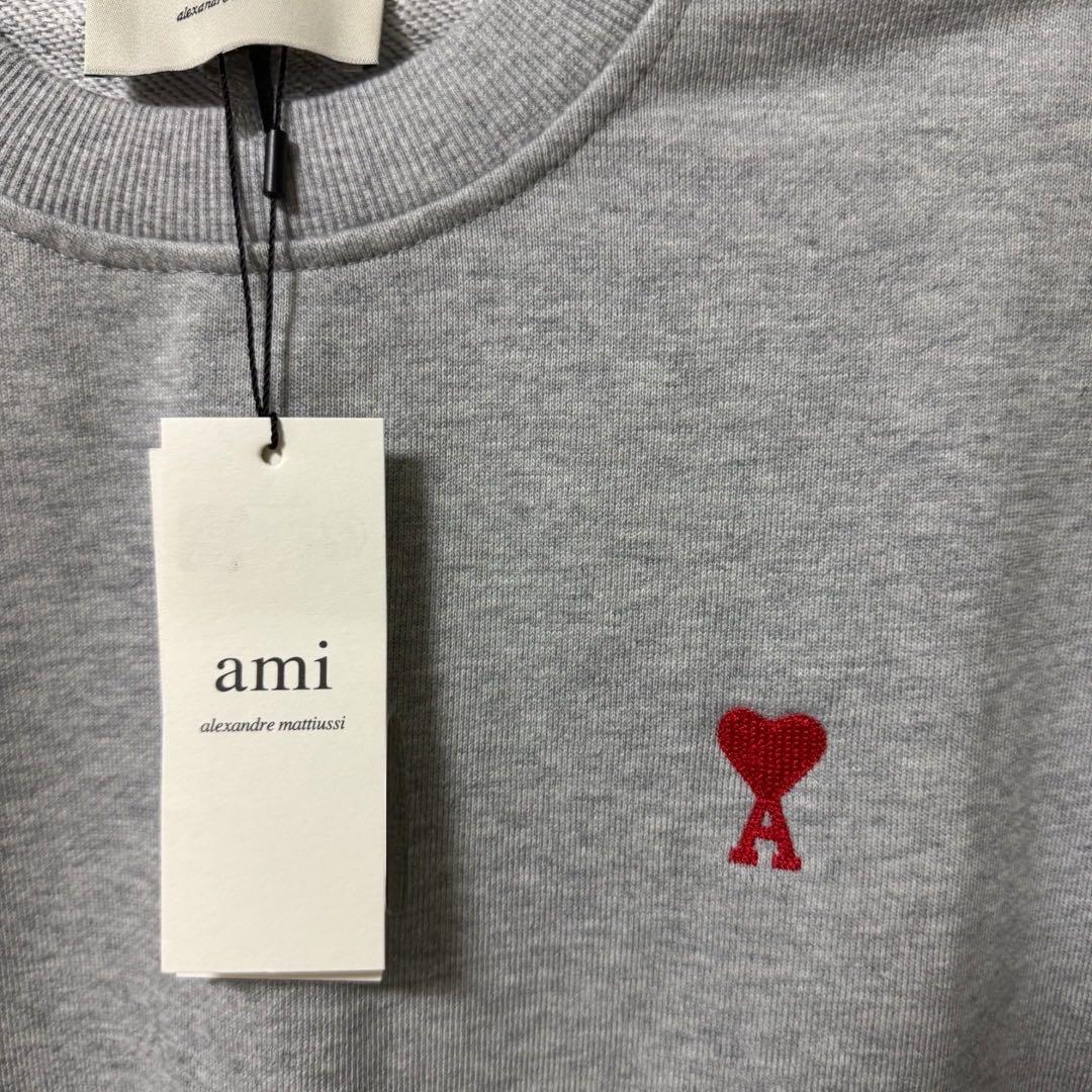アミパリス スウェット トレーナー グレーユニセックスSサイズ